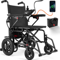 Foldable Electric Wheelchair for Adults – Dual 360W Motors, 15-Mile Travel Distance, 4MPH Max Speed, Supports 286 lbs